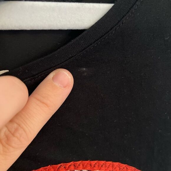 Desigual Black Tank Top with Red Geometric Design viscose and polyester - Picture 6 of 8